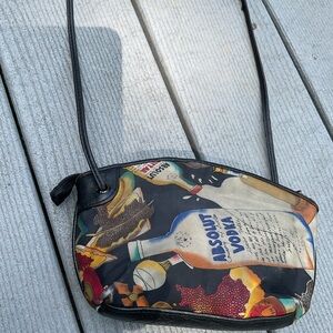 Vintage Nichole Miller Absolut Vodka Themed Crossbody Bag 1991
